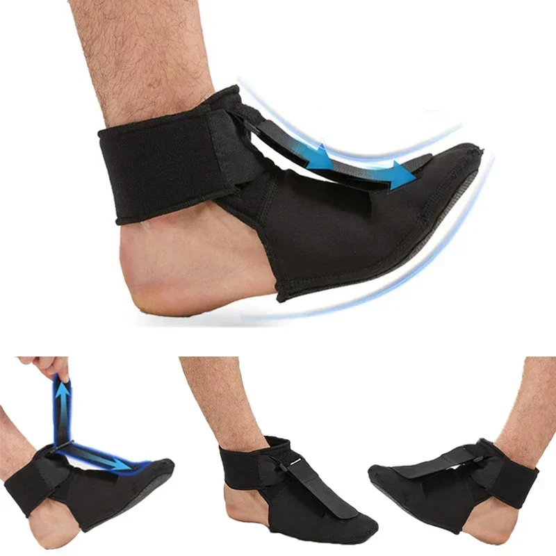 Adjustable Plantar Fasciitis Night Foot Splint Drop Orthotic Brace Elastic Dorsal Night Splint Foot Rehabilitation Stretch Strap