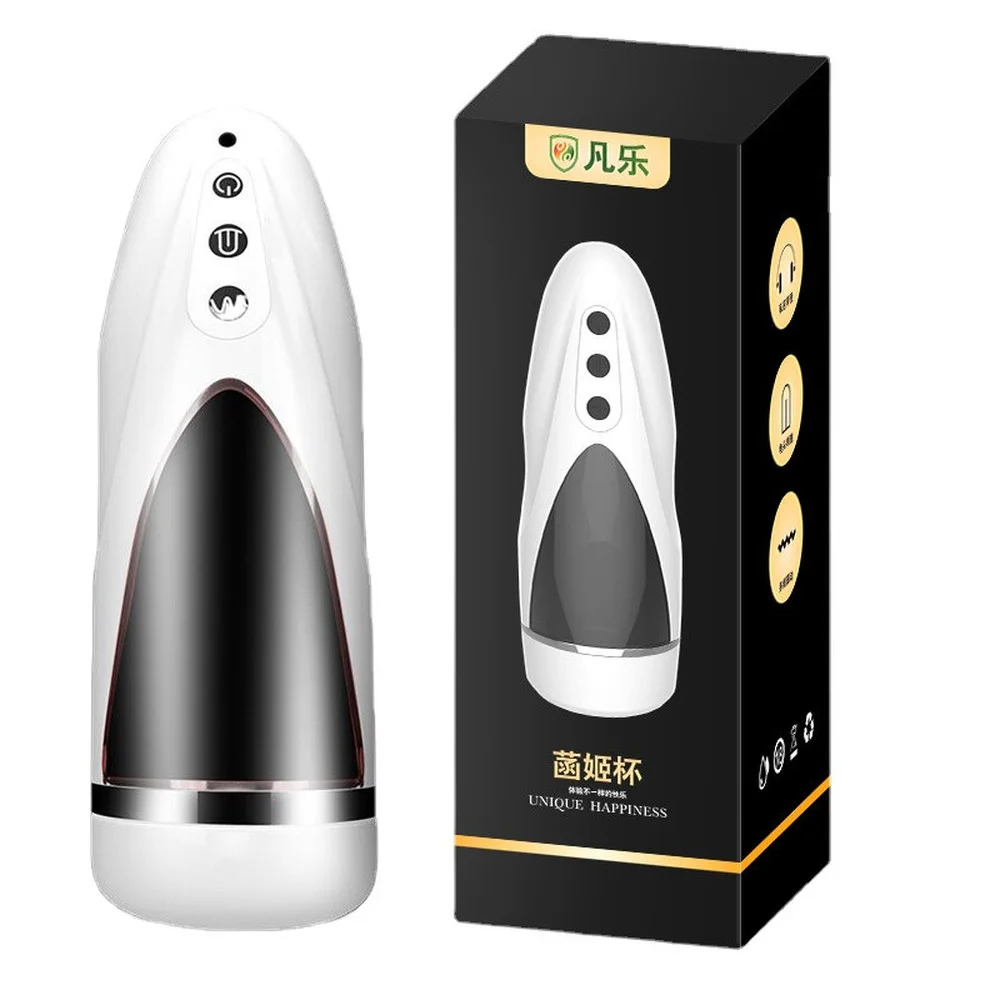 Automatic Tongue Oral Sex Sucking Male Masturbator Cup Powerful Sex Machines Trainer Real Vagina Peni Massage Sex Toy for Men