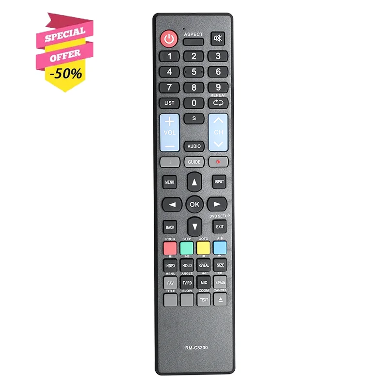 

RM-C3230 Remote Control For RCA HKC HD TV 32C9A 24C2NB 24C2NBD 40F1FHD-T2-EU 43F3 43F6 50F1 16M4 13M4C 16M4C 32F1D 17H2C 32F1DA