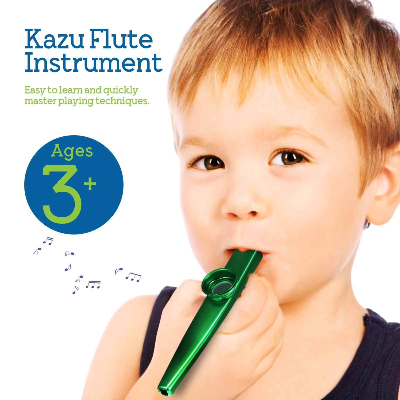 

6Pcs Kazoo Instruments Metal Clear Sound Simple Use Kids Adults Kazoo Instrument Kazoos for Adults