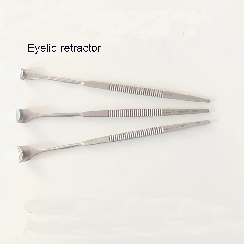 Stainless steel eyelid retractor Rake double eyelid bag retractor eye instrument embedding plastic tool