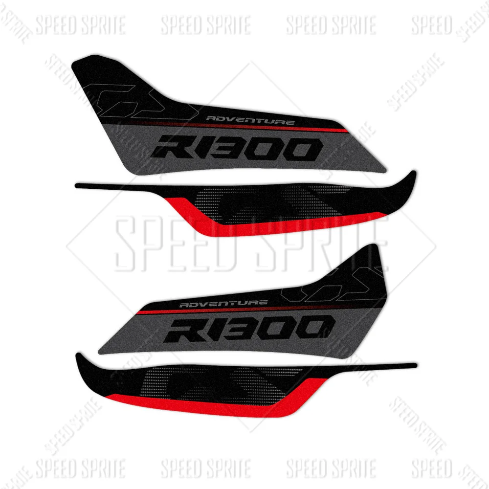 For R1300GS R 1300GS ADV Adventure Motorcycle HandGuard Stickers Hand Guard Decals Waterproof Triple Black