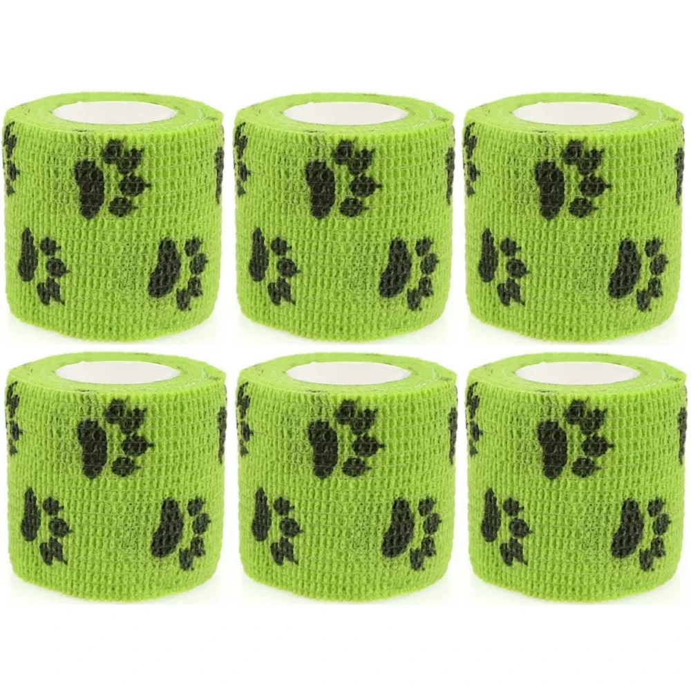 6/12PCS Gaze Verband Selbst-klebe Atmungsaktive Elastische Bandagen für Nagel Tattoo Kunst Sport Befestigung Finger Handgelenk bein