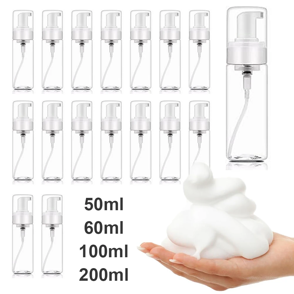 200/100/60/50ml Tattoo Foam Bottle Press Spray Bottles Portable Dispenser Foaming Pump Foam Soap Empty Diffuser Tattoo Supplies
