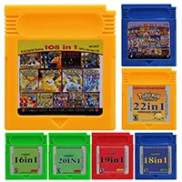 Cartucho de Video Game para GBC, 16 Bit, Cartão Combo Console, 108, 61 em 1, GBC, GBA, SP, tudo em 1