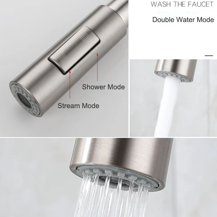 Grifos de fregadero de cocina táctiles de níquel cepillado con grifo mezclador de fregadero de cocina frío y caliente extraíble, grifo de cocina táctil con Sensor inteligente