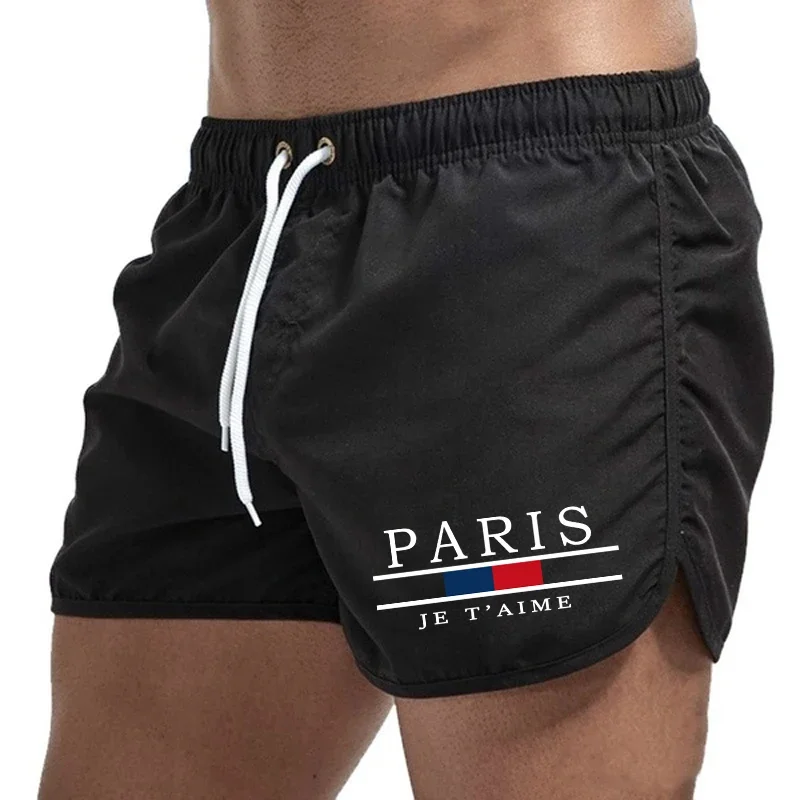 Men's shorts 2025 beach underwear swimming sports pants quick drying swimming men's surfing breathable drawstring fashion casual