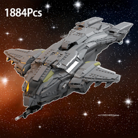 Custom Puzzles MOC Pelican Dropship Building Blocks Space War Military MOC Battle Model DIY Educational Assembly Bricks Toy Kids