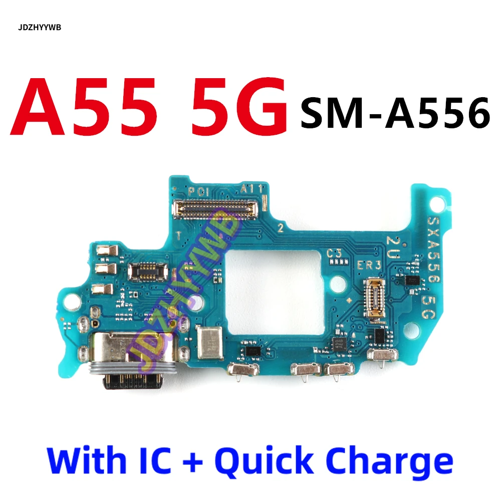 삼성 갤럭시 A55 5G A556 A556B A556E A556V 충전 모듈 교체 부품 USB 충전 포트 커넥터 보드 플렉스 케이블