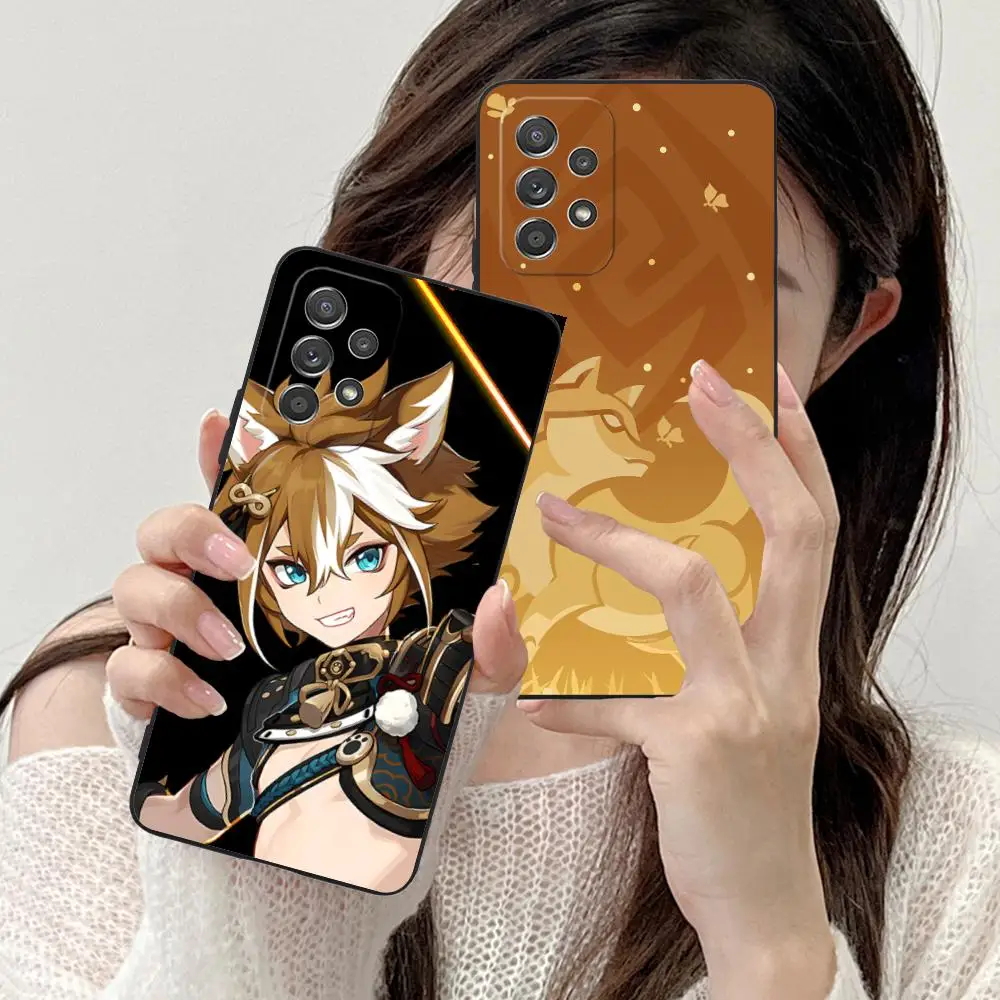 Game GI Gorou Mobile Phone Case for Samsung Galaxy M55 54 42 35 34 33 32 23 22 15 14 13 12 F55 5G Colorful Cover Luxury Pretty