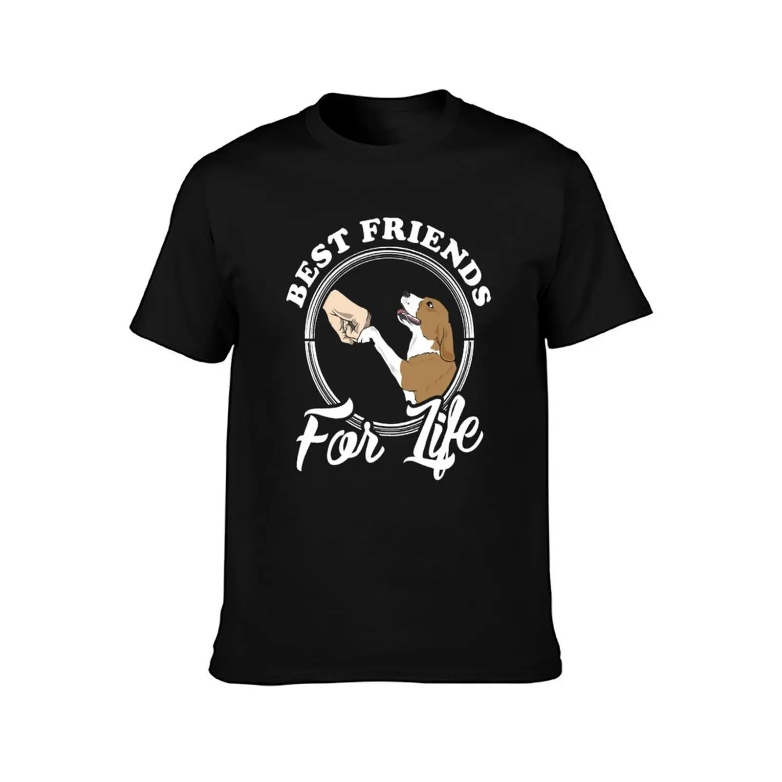 Beagle Lover Design Best Friends For Life T-Shirt Durable Work Wear T-Shirt
