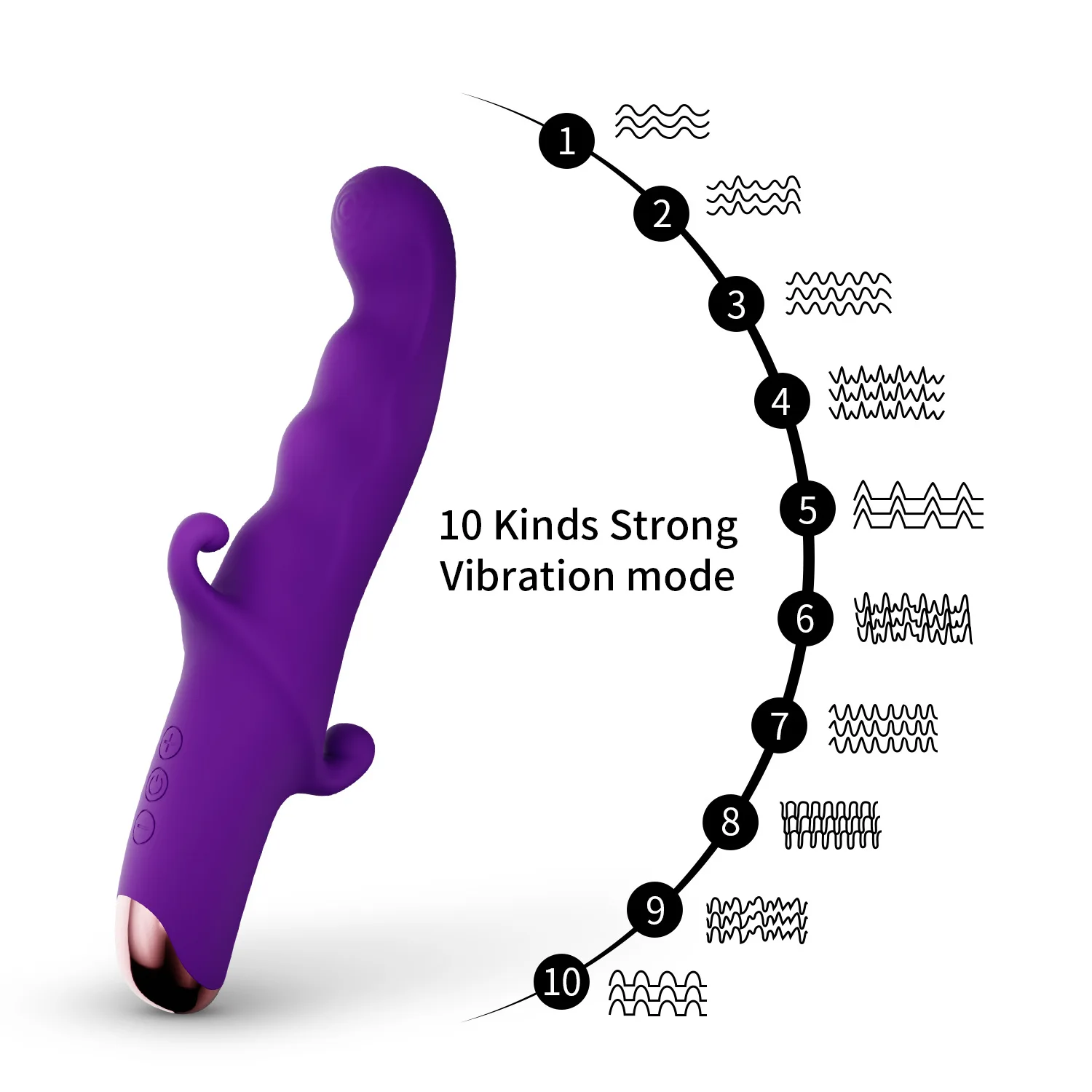 

New Av Vibrator Women's Masturbation Device Double Shock Massage Stick Masturbation Can Be Inserted Into Stimulator Sex Product