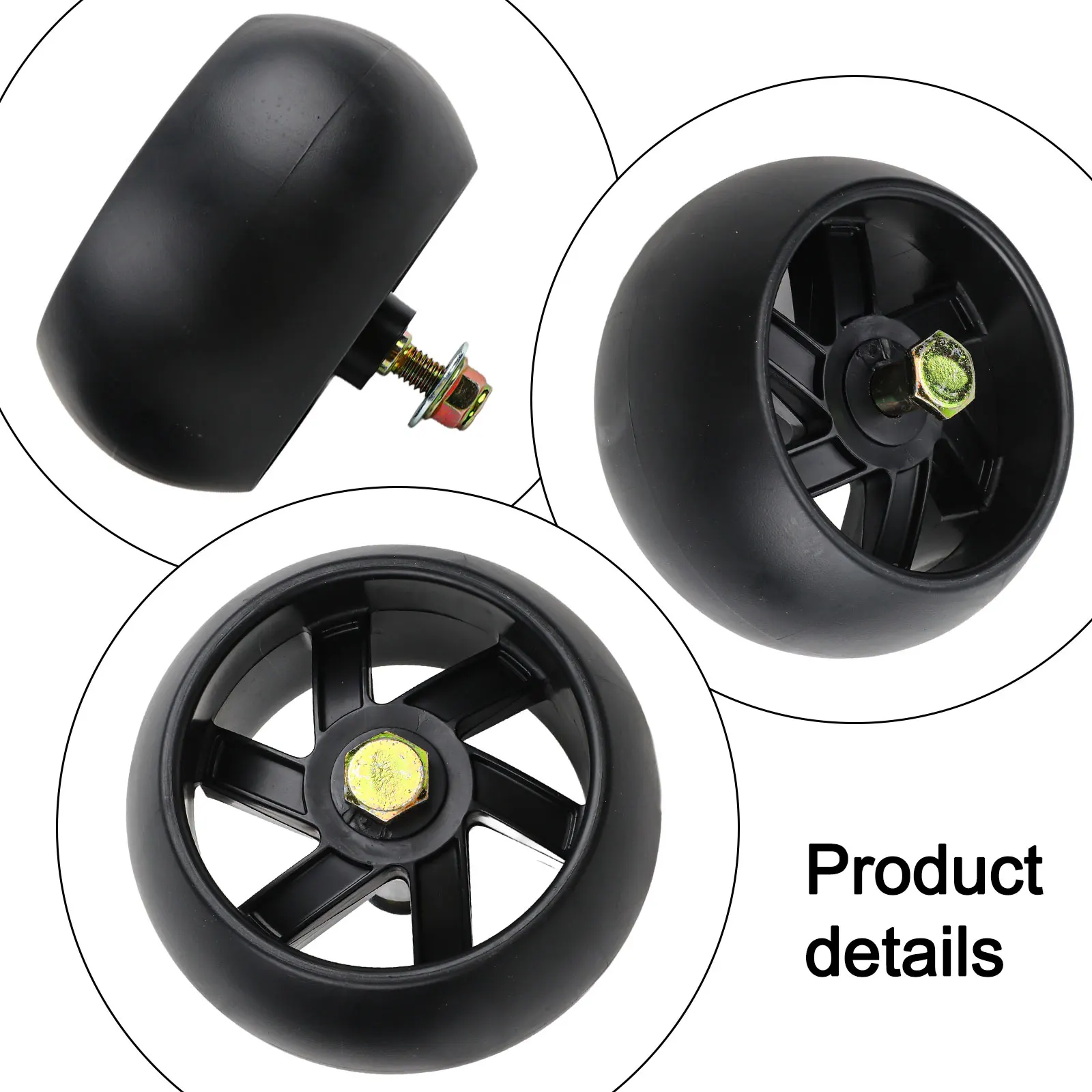 

2 Pack Deck Wheels and Hardware Kit for Lawn Mowers Compatible with Models For 589527301 596434404 532174873 174873