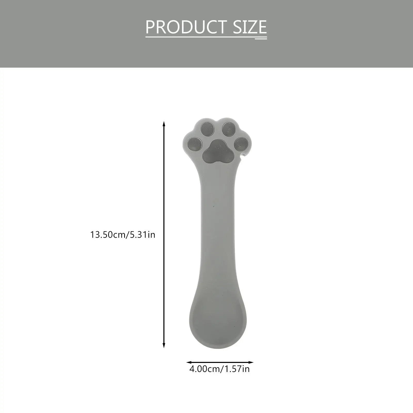 Silicone Pet Food Can Spoon Manual Can Opener for Cats Dogs Quickly Opens Lids Without Damaging Fingernails Reaches Corners