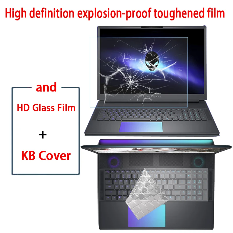 

For Dell Alienware 18 Area-51 Keyboard Film Gaming Laptop 18-inch blue light-proof high-definition tempered film protective film