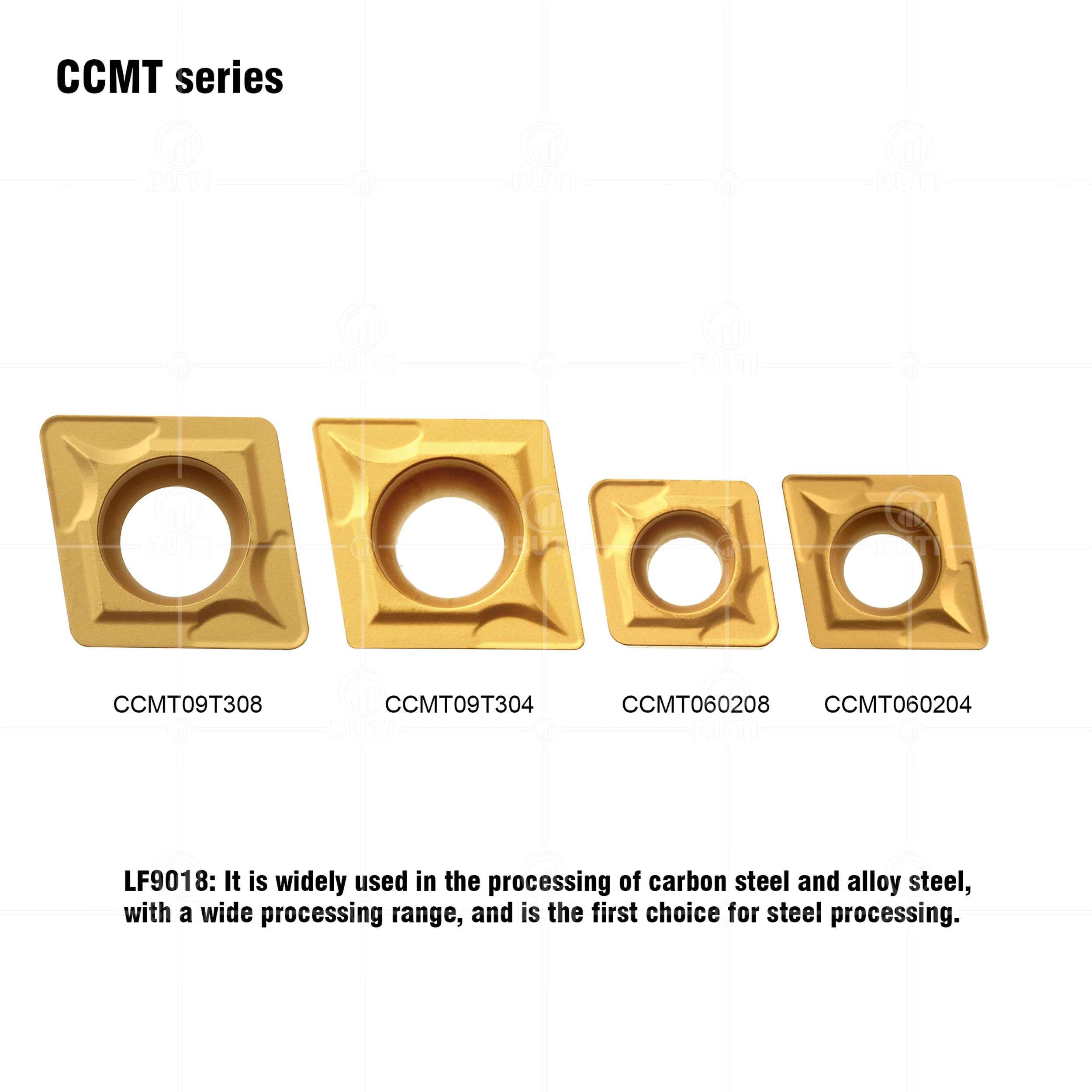 Imagem -05 - Deskar 100 Original Ccmt060204 Ccmt060208 Ccmt09t304 Ccmt09t308 Lf9018 Torno Cnc Turning Ferramenta Carbide Insert Cnc para Aço Parte