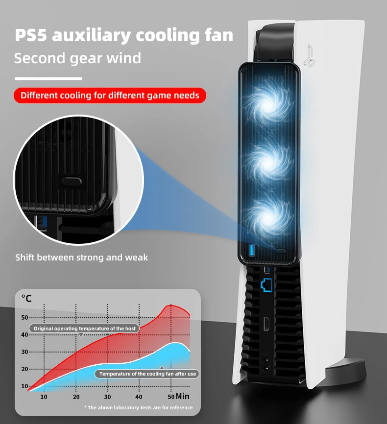 Thumbnail 4 - #13 Best Rated PS5 Vertical Stand With Fan to Buy in 2026