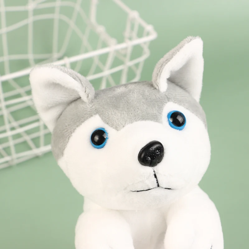 Plush Siberian Husky Dog Pencil Case Portable Pen Box Marker School Supplies Cartoon Soft Pencil Pouch Cosmetic Bag Makeup Pouch image 5