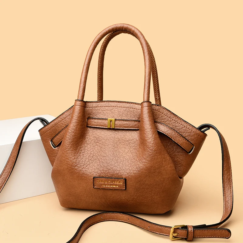 

2026 New Dumpling Bag Large Capacity Crossbody Bag PU Leather Tote Bag Women's Shoulder Bag Handbag Daily Use Magnetic Buckle