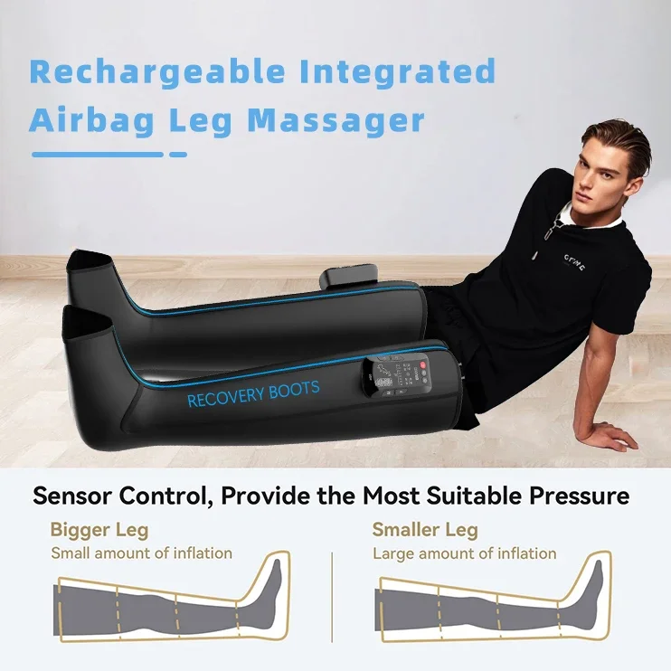 Oem Heat Air Compression Recovery Ready Doctor Life Para Deportista Leg Massager Pneumatics Intermitente Botas De Compression