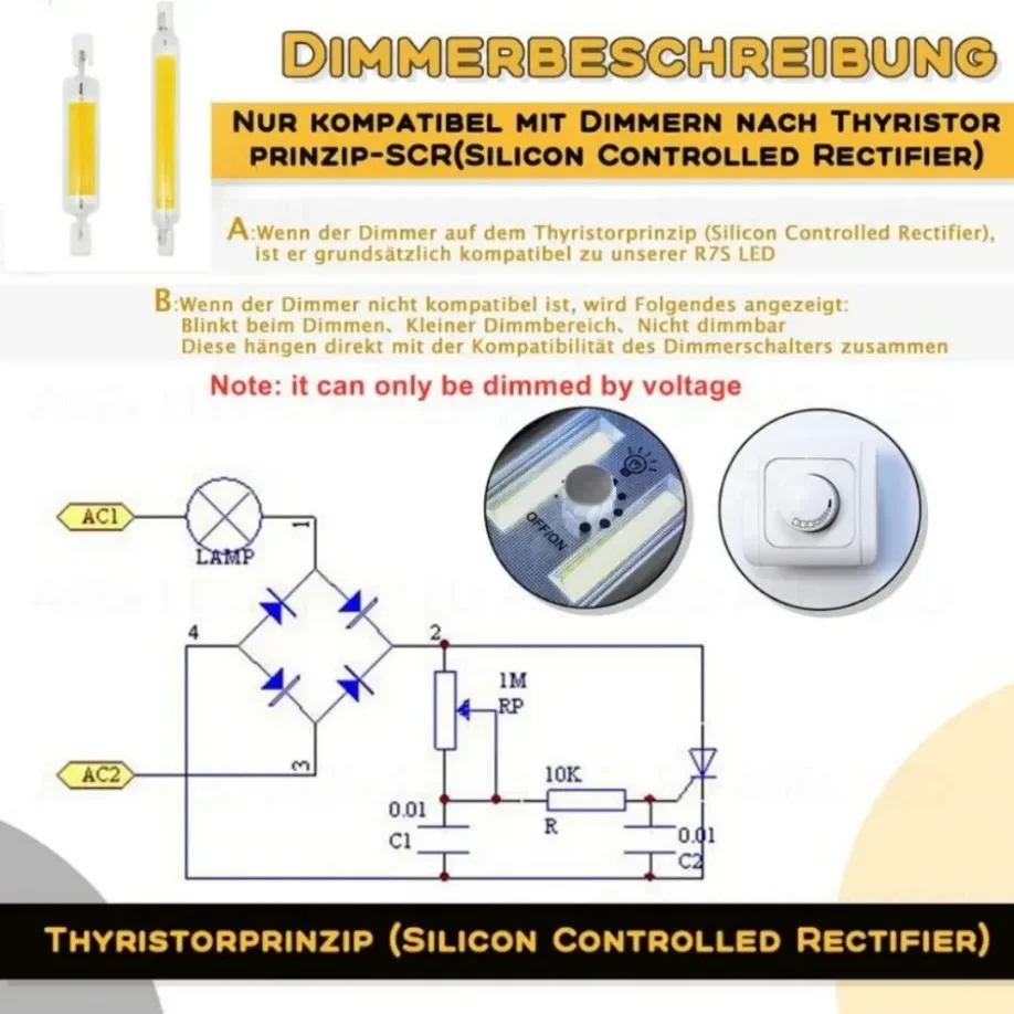 Imagem -06 - Tubo de Vidro de Alta Potência Lâmpada de Halogênio Led Substituir Lâmpada R7s Cob 118 mm J118 78 mm J78 ac 110v 120v 130v 220v 230v 240v