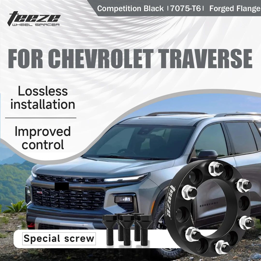 

Teeze 2/4 шт. 6x120 CB66,9 мм M14x1,5 ступица центральная черная кованая прокладка для колеса для Chevrolet Traverse фланцевая пластина 15/20/25/30/35 мм