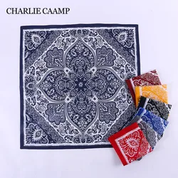 58*58cm Cashew Flower Bandana Square Scarf Man Women Hip Hop Cotton Headband Unisex Black Red Paisley Outdoor Sports Tie Scarves
