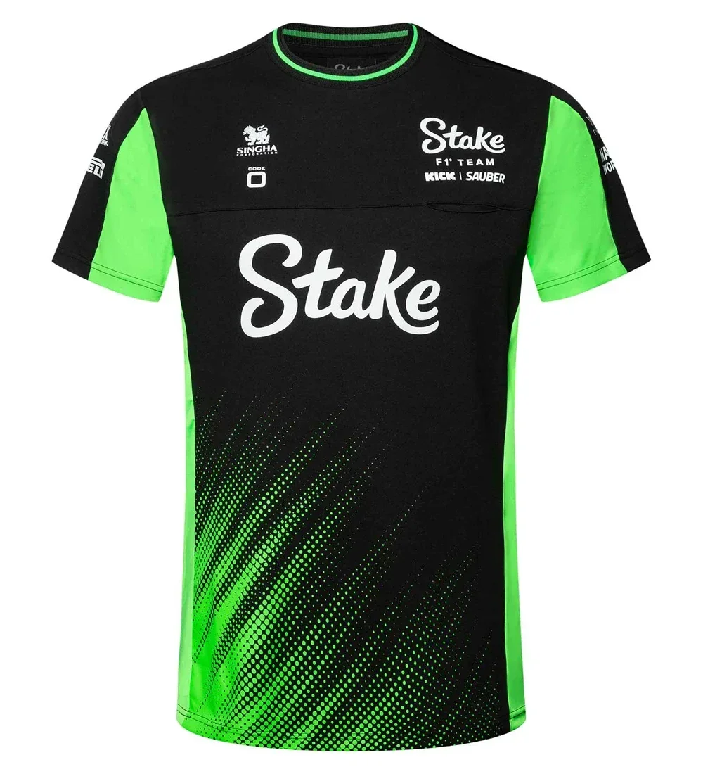 حصة 2025 نيكو هالكينبرغ غابرييل بورتوليتو F1 Teamwear تي شيرت الرجال رائجة البيع جديد الصيف النساء قصيرة الأكمام بلايز قمصان الأطفال