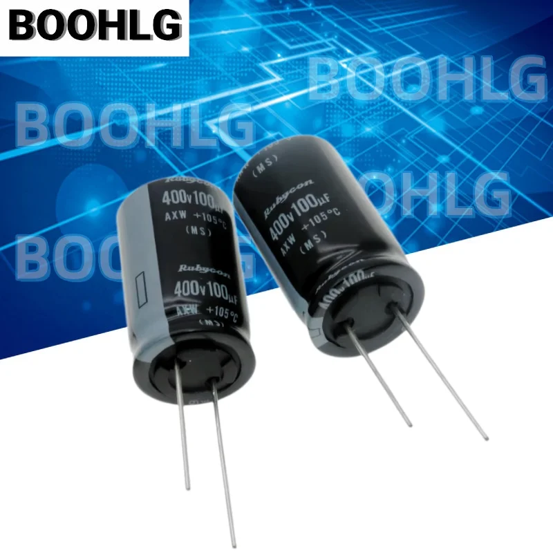 5PCS 100UF 400V Capacitor 400V 100UF 18X30 AXW High Frequency Low Resistance