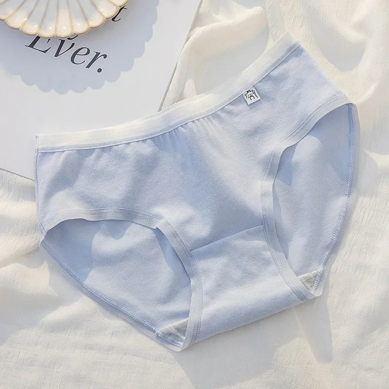 فتاة المراهقين السراويل الأطفال الطلاب القطن الصلب M L XL ملابس داخليّة حريمي 6 قطعة/الوحدة سراويل الخصر الأوسط ملخصات الشباب