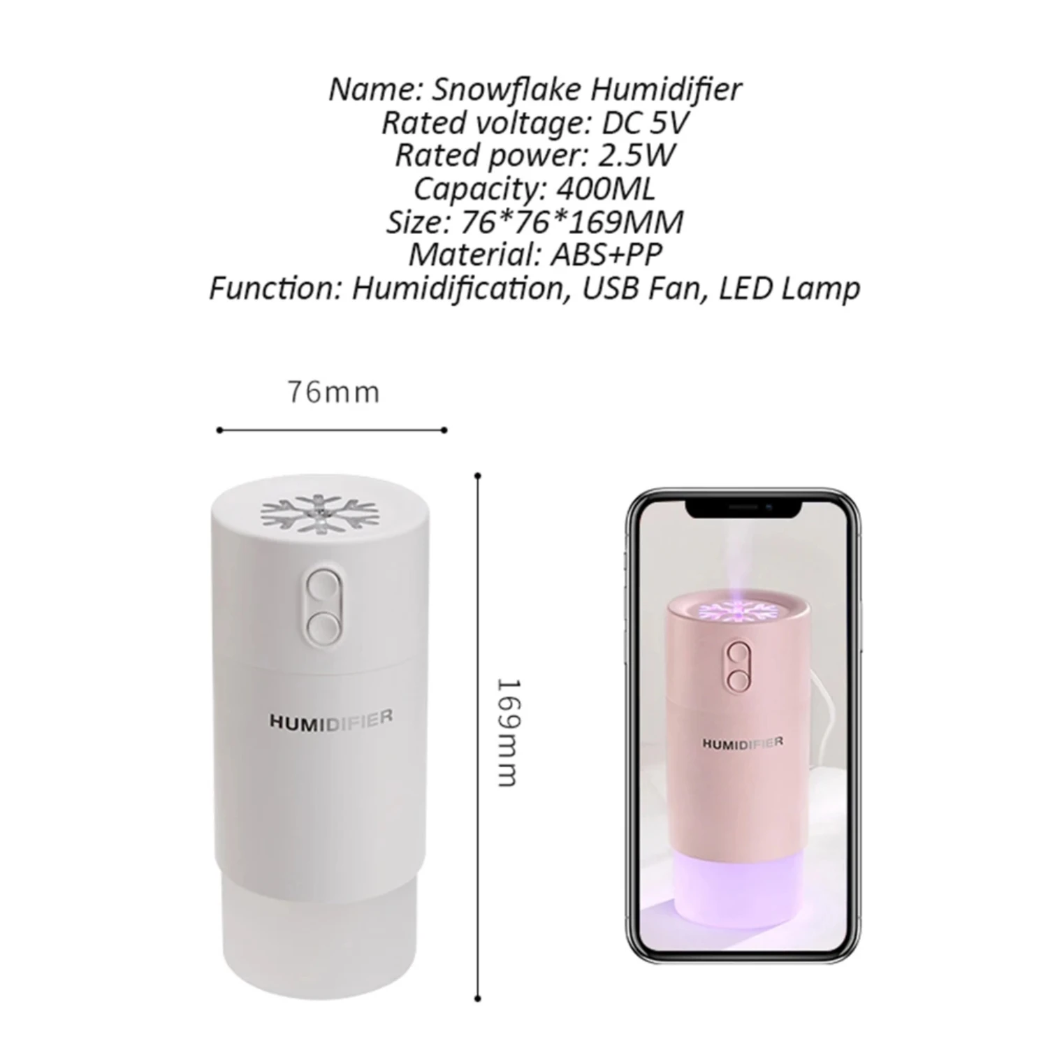 Difusor de aceite esencial portátil de relajación definitiva, potente y compacto, fabricante de niebla silencioso con LED colorido, 400ml