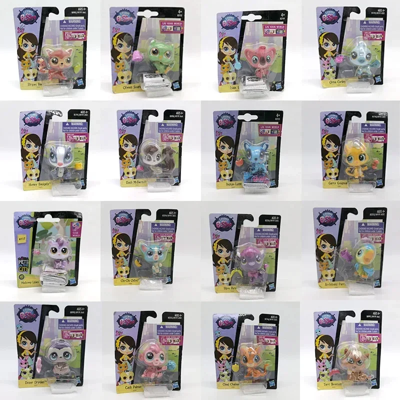 Kleinste Dierenwinkel Poppenspeelgoed Hasbro Origineel Schattig Dier Action Figure Mini Poppen Q Huisdieren Speelgoed Kinderen Verjaardagscadeaus Collectie