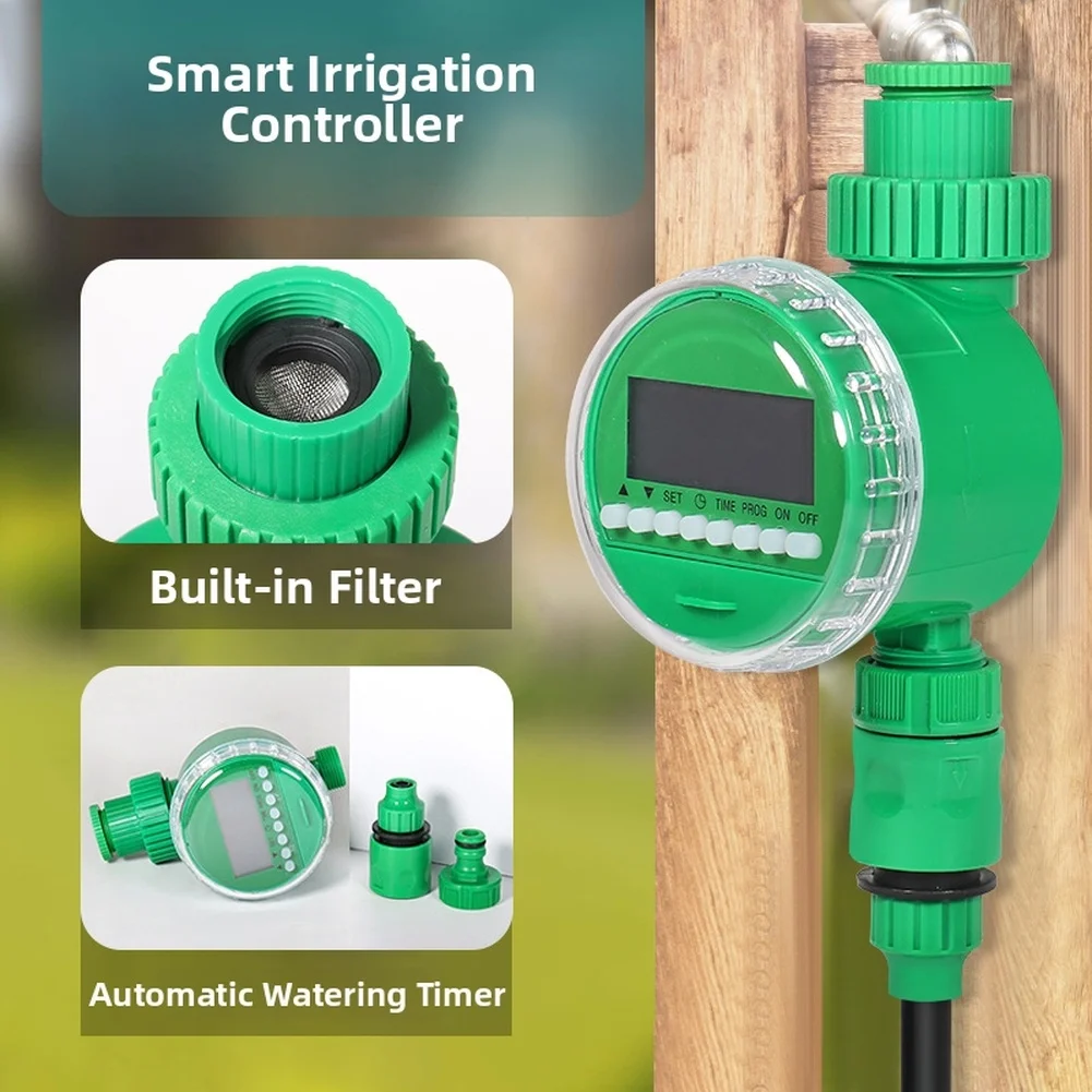 for Smart Timer for Drip Irrigation System with for custom Watering Intervals and LCD Interface for Home Garden Lawn