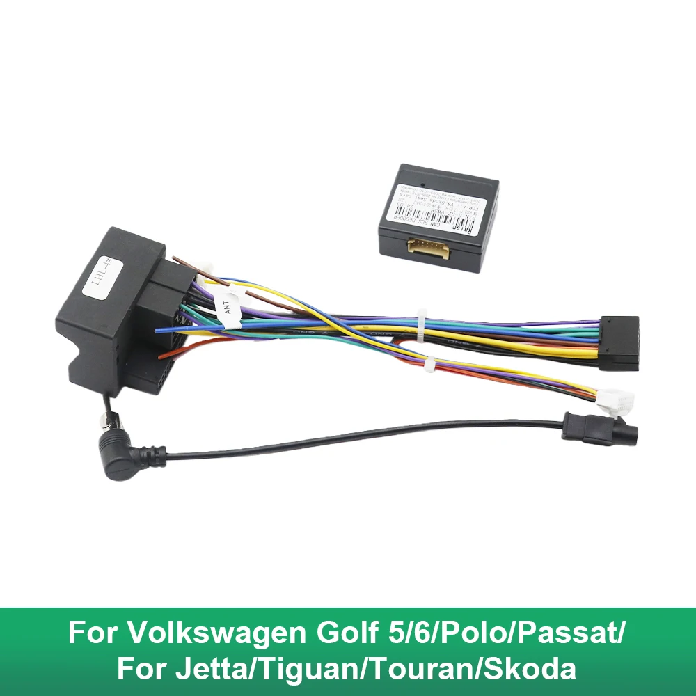 

Android Car Media Player Navi Radio CANBUS BOX Wire harness For Volkswagen Golf 5/6/Polo/Passat/Jetta/Tiguan/Touran/Skoda