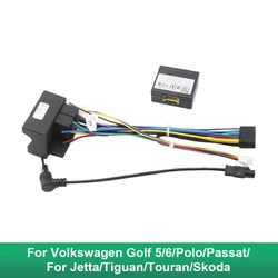 Android Car Media Player Navi Radio CANBUS BOX Wire harness For Volkswagen Golf 5/6/Polo/Passat/Jetta/Tiguan/Touran/Skoda