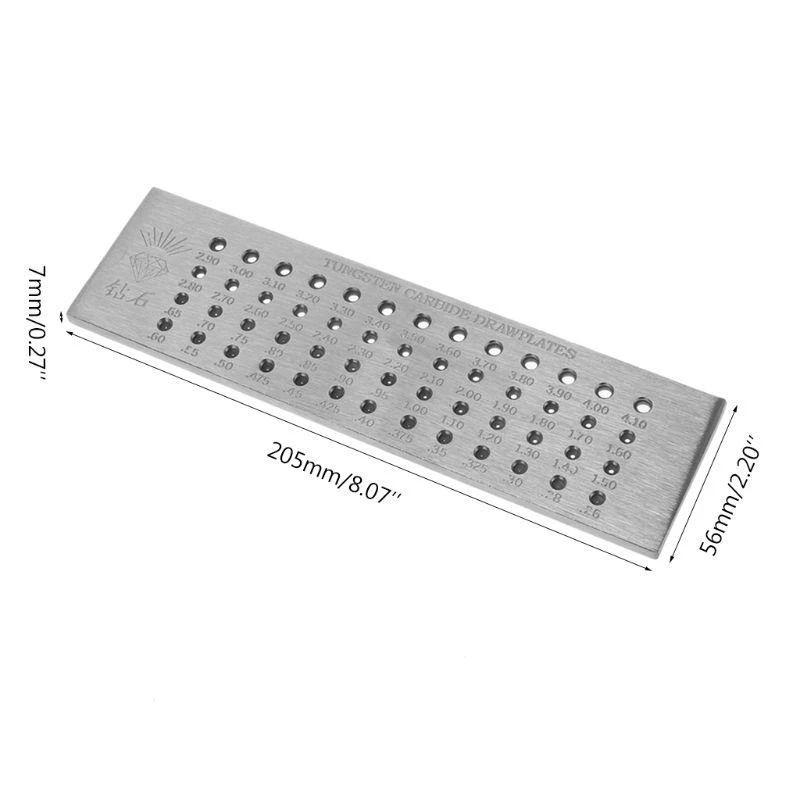

91AC Wire Chain Drawplate Round Draw Plate for Jewelry Making