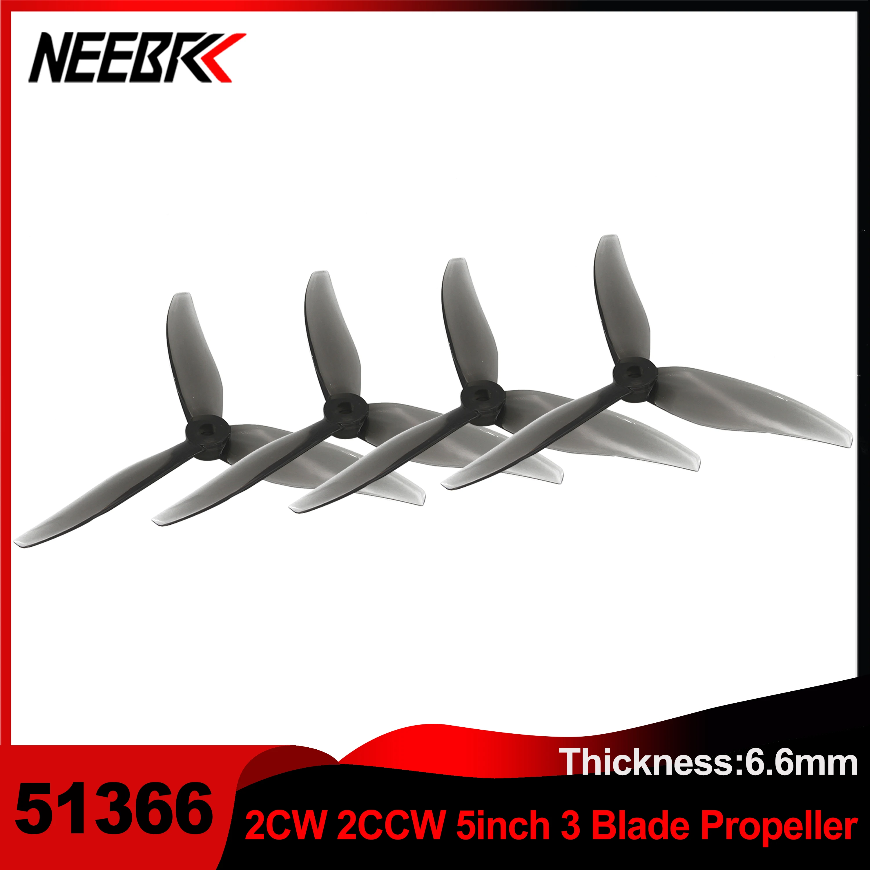 

2Pairs(2CW+2CCW) 51366 5 inch Props Propellers for RC Plane Dron fpv Racing Drones Brushless Motor dji Quadcopter Agricultural