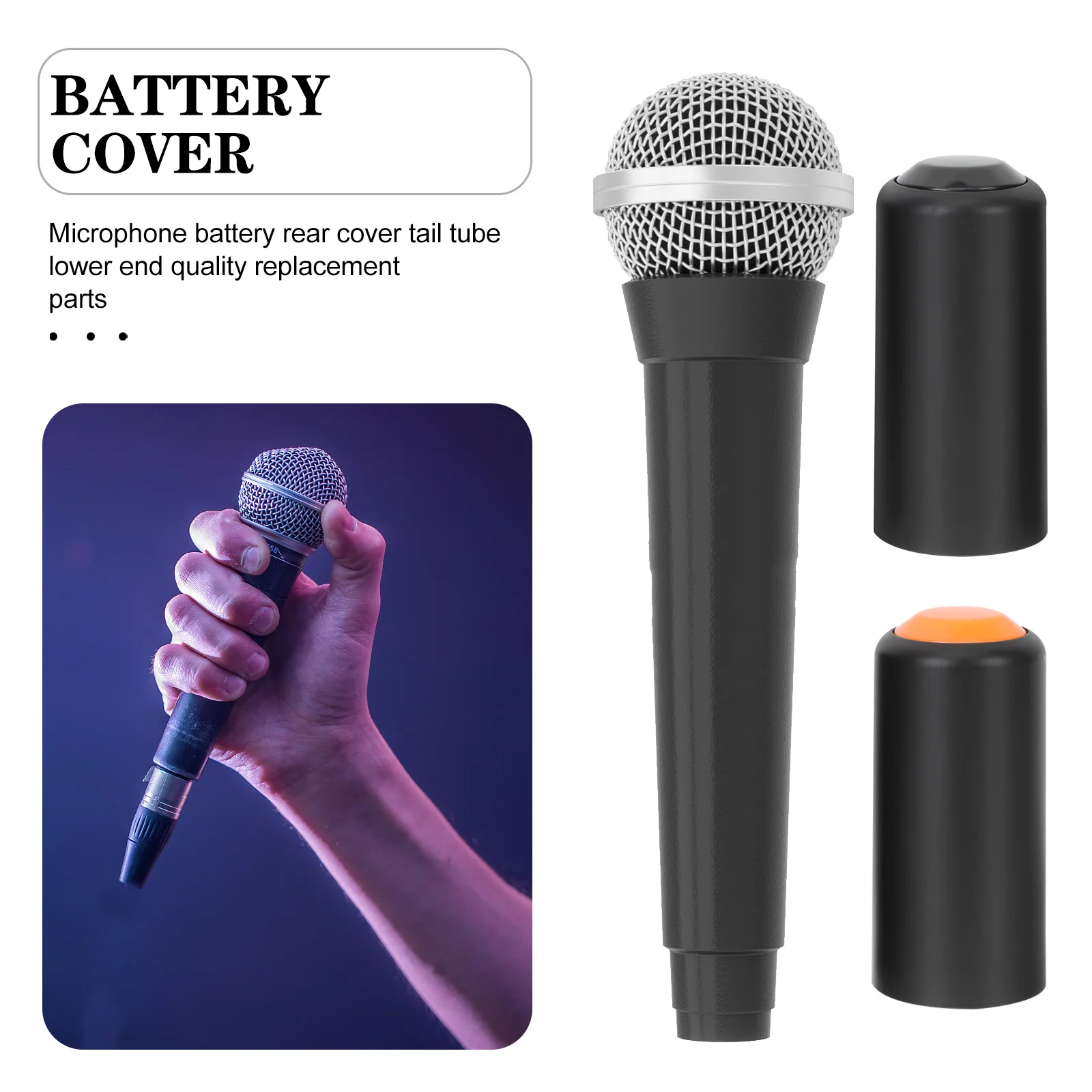 

3pcs Microphone Cover Caps Wireless Mic Screw On Cap For Pgx2 Slx2 Pg58 Replacement Plastic Mic Covers For