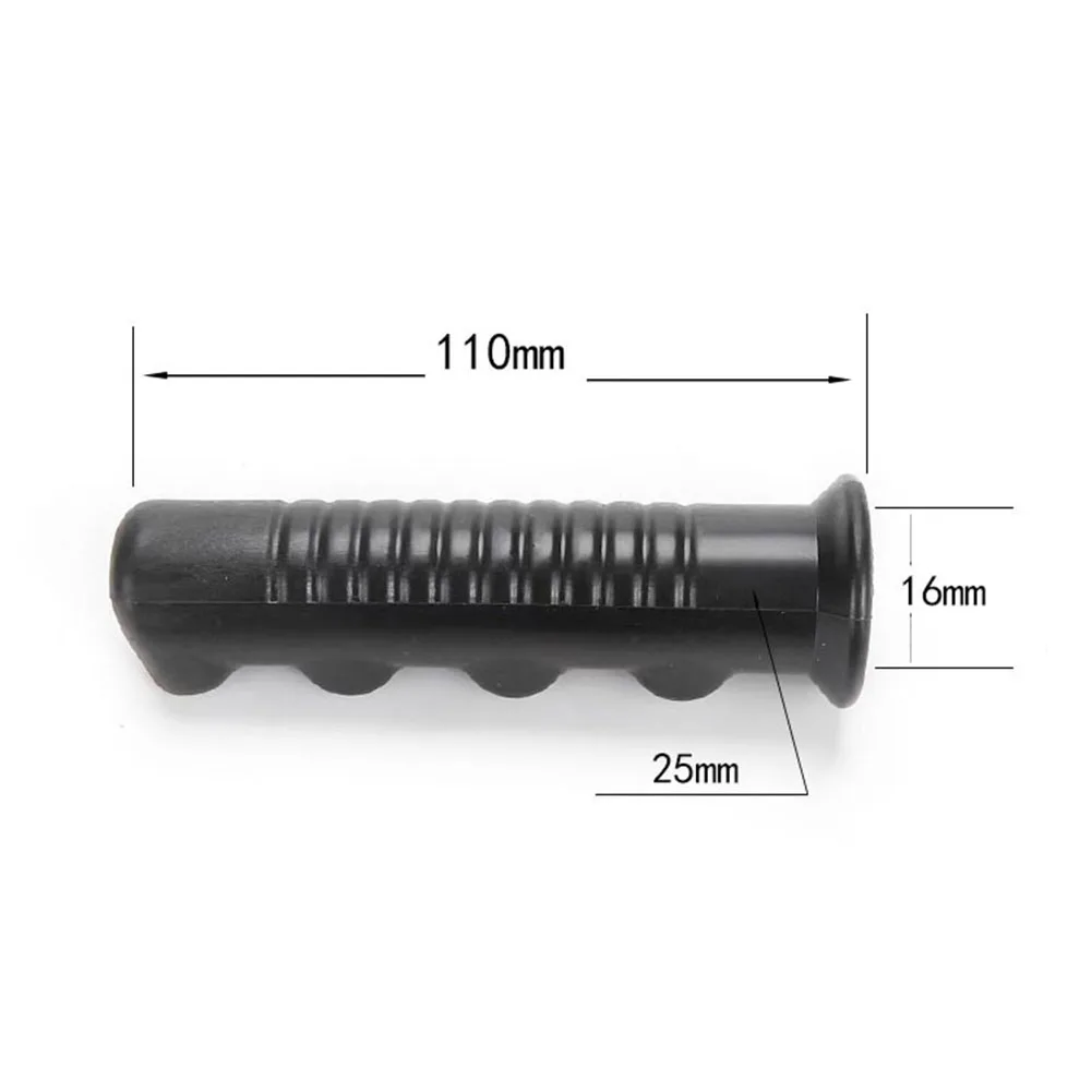 Replacement Black Handle Cover Easy Installation Efficiently Handling Non-slip Plastic Round Rubber Weatherproof