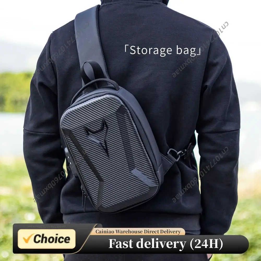 

Anti-Theft Sling Bag with Lock Hard Shell Crossbody Bags with Adjustable Shoulder Strap Travel Hiking Purse for Men Cycling