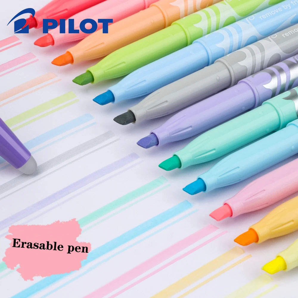 

Japan Pilot FRIXION Erasable Pen Pastel Highlighter Set Markers Bookmarks Graffiti Painting SW-FL Art Stationery Marcadores