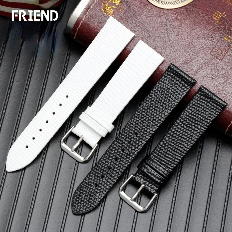 Watchband for Armani Ar11067 Watch Band Lizard Pattern Simple Fashion Lady Leather Watch Strap 8 10 12 14 16 18 20mm