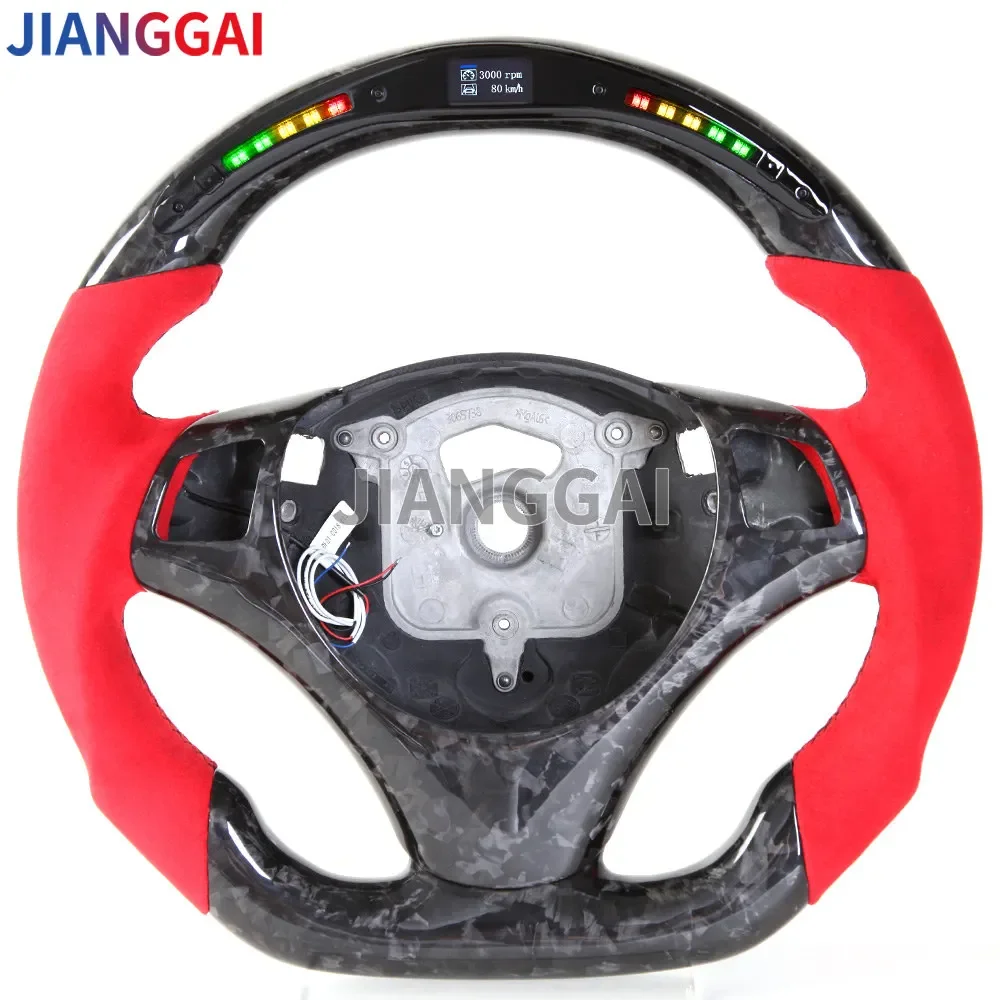 Real Carbon Fiber Car Steering Wheel For BMW E90 E92 E93 E82 E84 E87 E8X Steering Wheel Special Customsized Forged Carbon Fiber