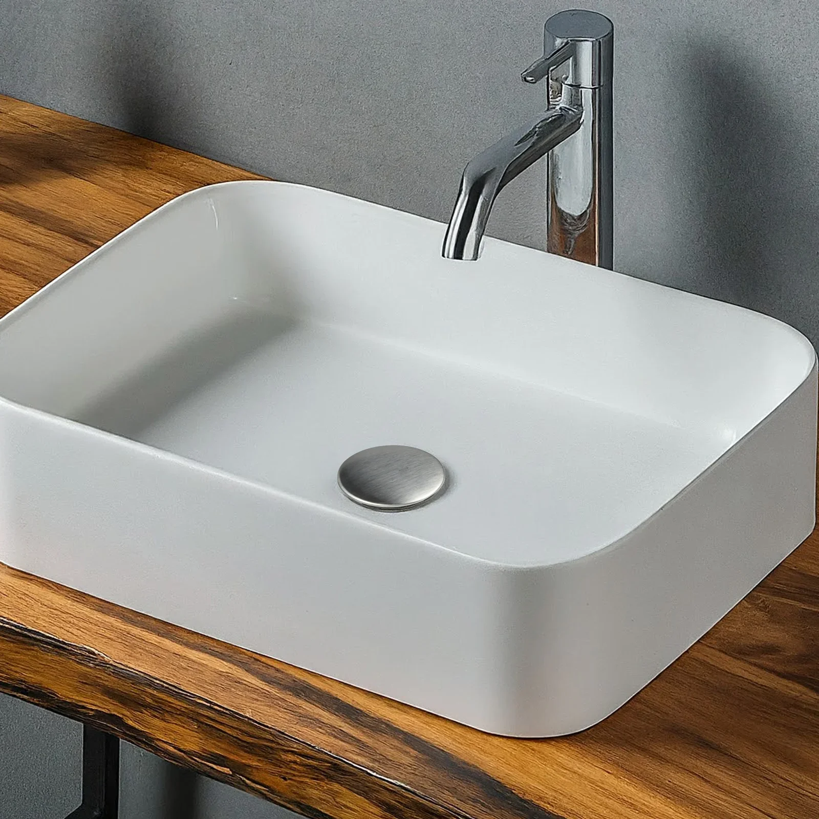 Plastic Sink Tap Hole Cover For Unused Mounting Openings On Kitchen Basins Threaded Shank Enables Secure Positioning