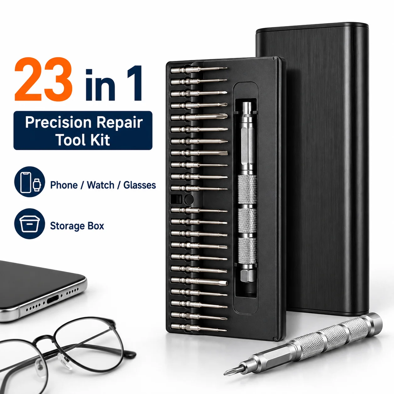 Diy Electronics Repair Kit - 23 in 1 Precision Screwdriver Set