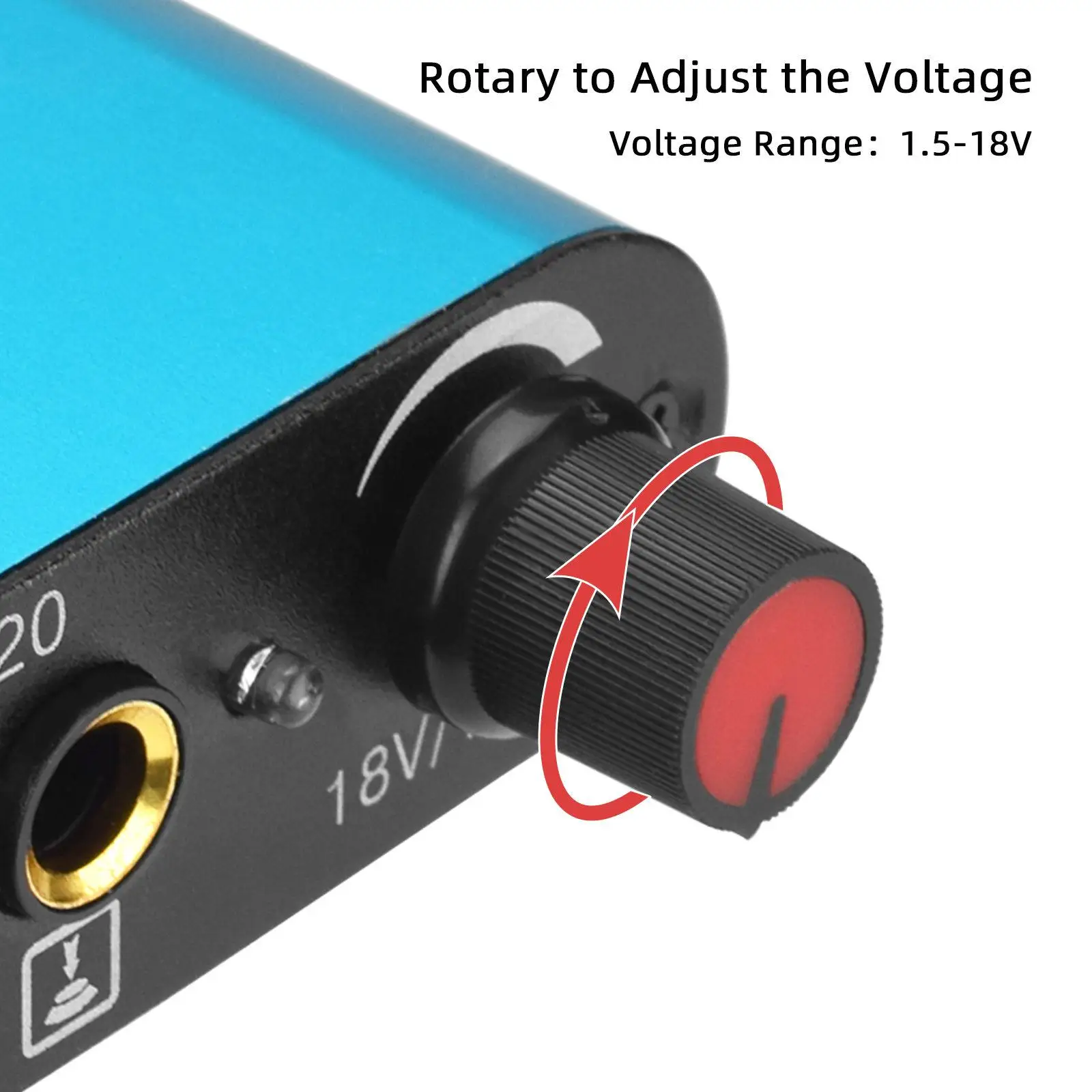 휴대용 미니 문신 전원 공급 장치, 경량 회전식 문신 기계, 전문 문신 액세서리, 회전 전압 조정