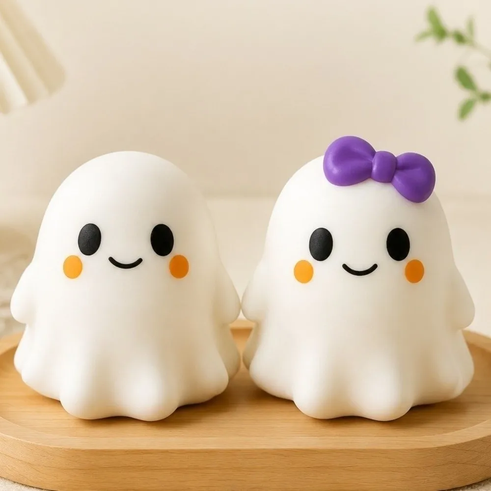 New Crazy Fun Ghost Squeeze Slow Rebound Cartoon Sensory Fidget Soft White Stress Relief Anxiety Relief