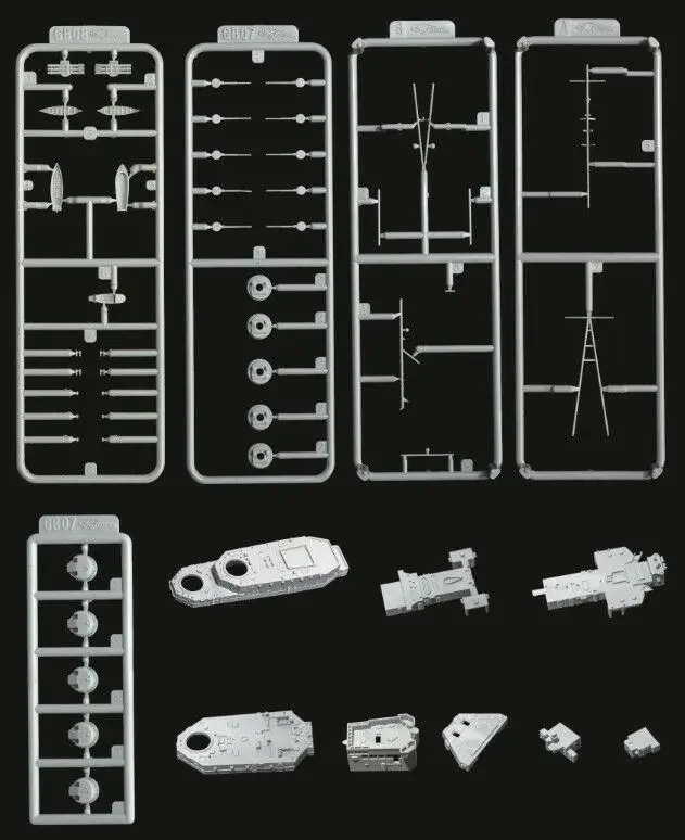 Flyhawk FH1112 1/700 HMS Naiad Light Cruiser-Kit de maquette