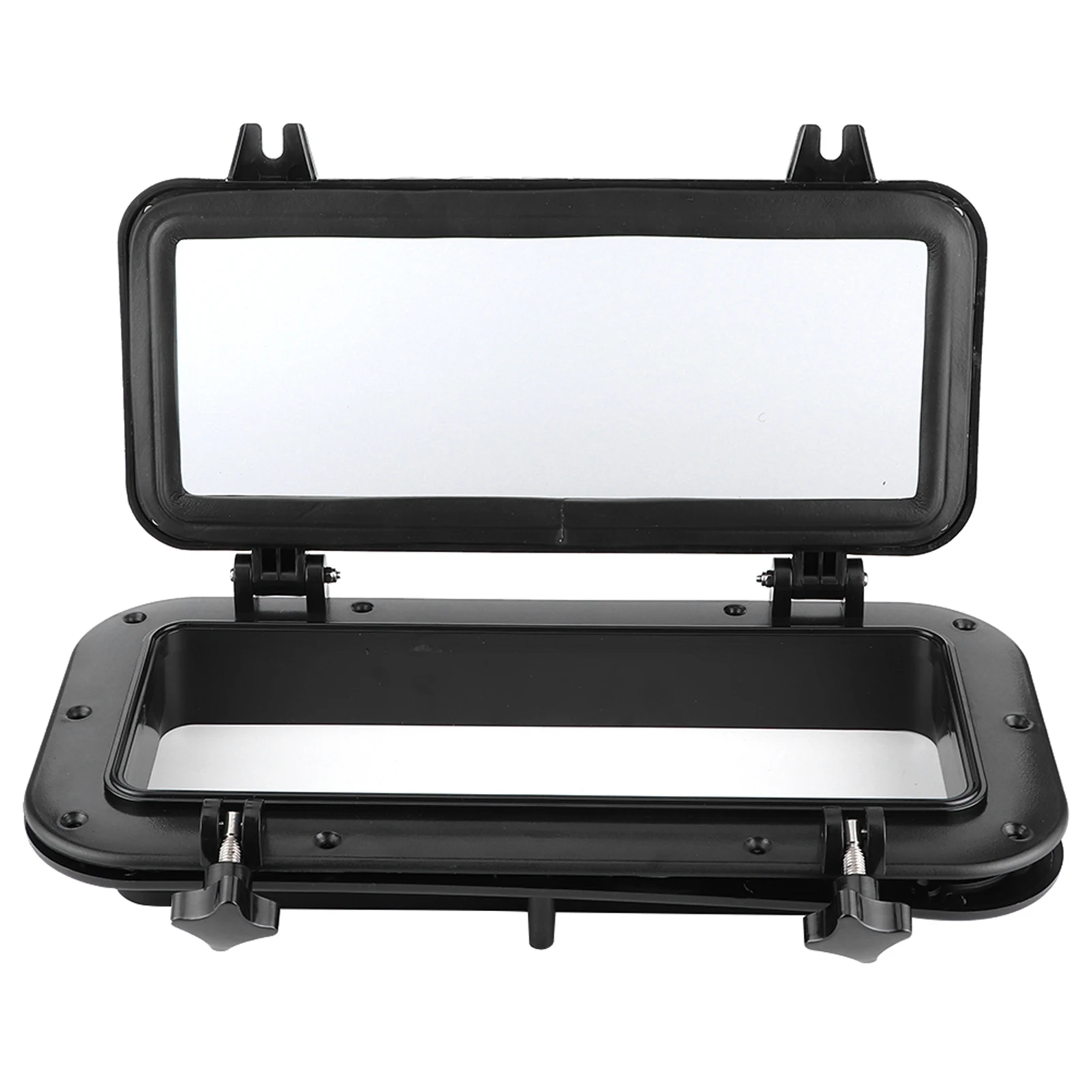 4mm Opening Portlight Rectangular Porthole Temper Glass Ultraviolet Resistant Windows for Boat Yacht 400x200mm
