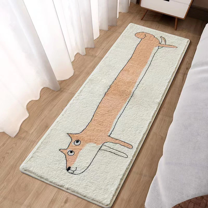 Cartoon Cat Dog Carpet Bedroom Bedside Carpets Living Room Sofa Coffee Table Long Carpet Home Decor Rug